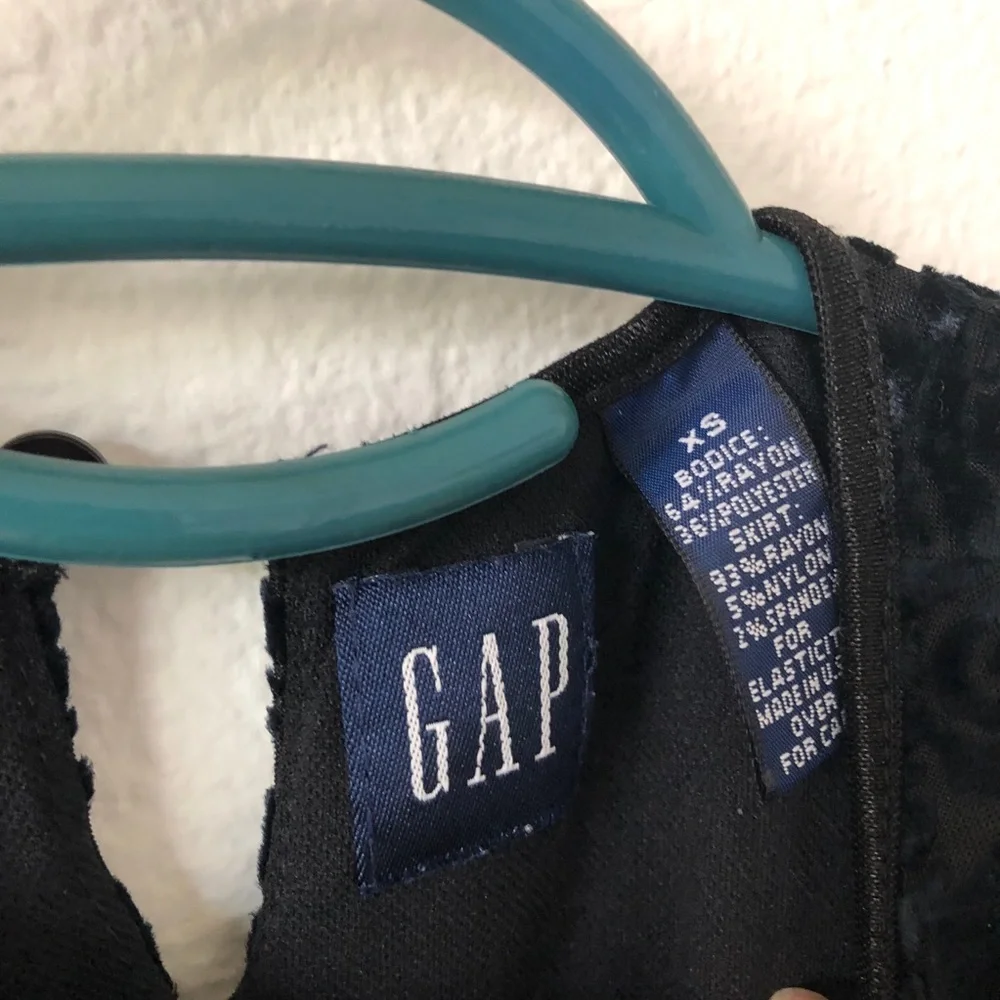 Vintage Gap Velvet Floral Burnout Dress Kids